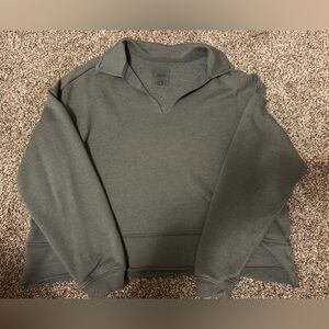 Women’s Green Aerie Cropped Sweatshirt Size Small